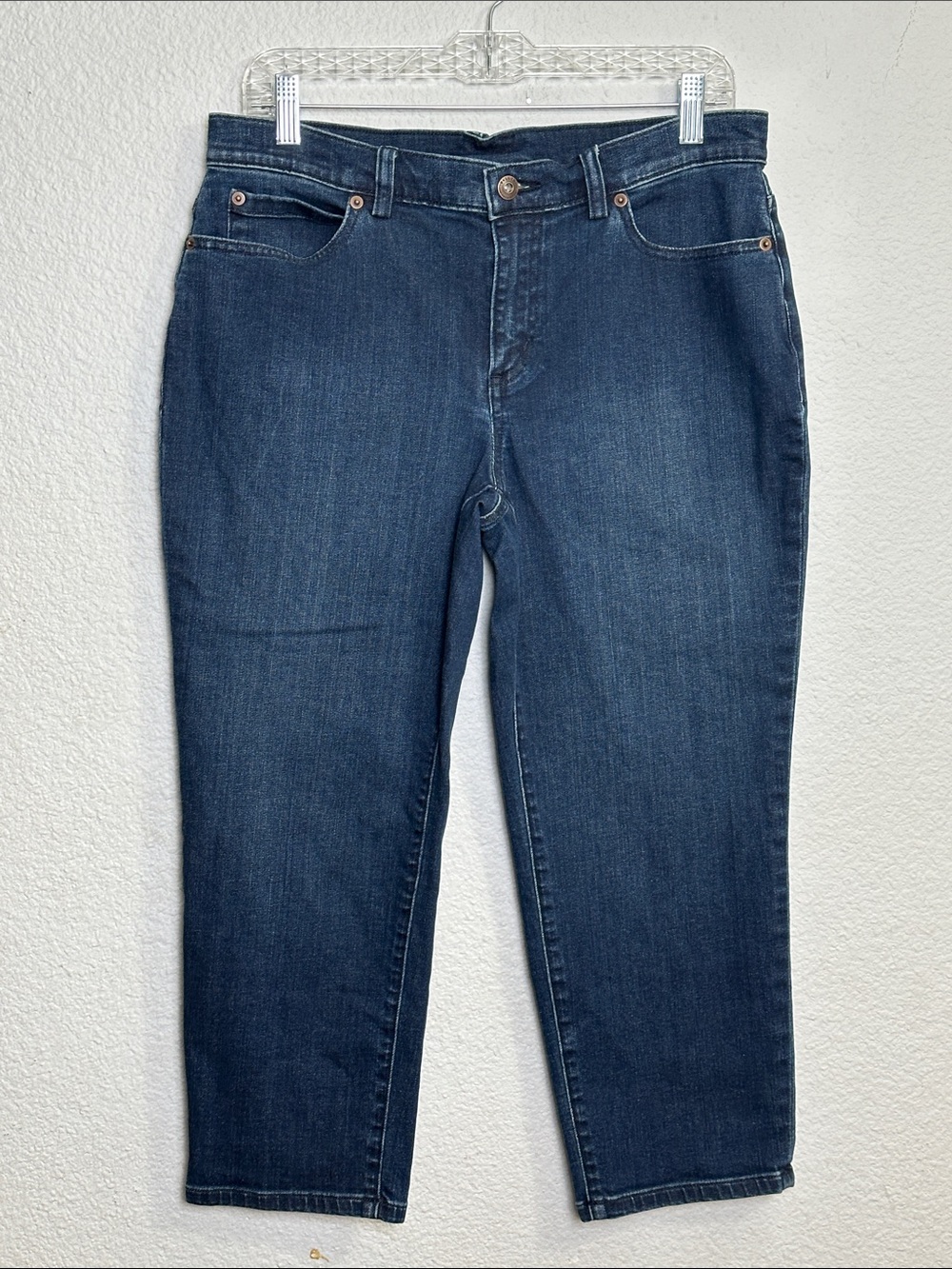 Duluth Trading Co Cropped Denim Jeans Capri Women's Size 10
